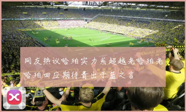 网友热议哈珀实力或超越老哈珀老哈珀回应期待青出于蓝之言